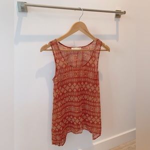 Daniel Rainn sheer flowy tank